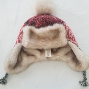 Roots Pom Pom Trapper Hat SZ S/M